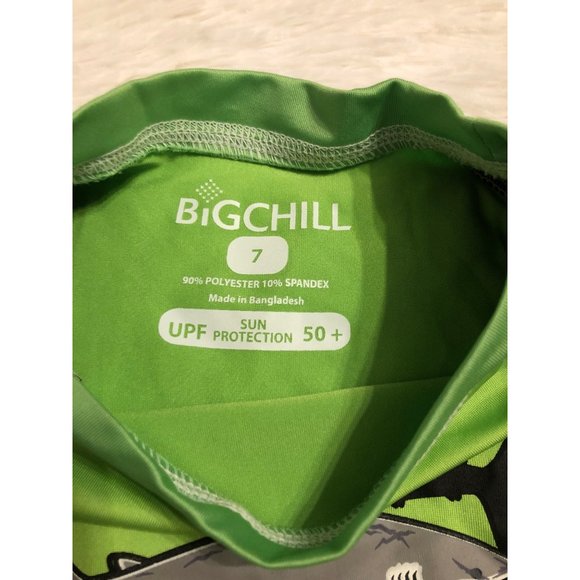 Big Chill Boy’s Rash Guard UPF 50+ Long Sleeve Quick Dry Sand and Sun Protection - Picture 6 of 11